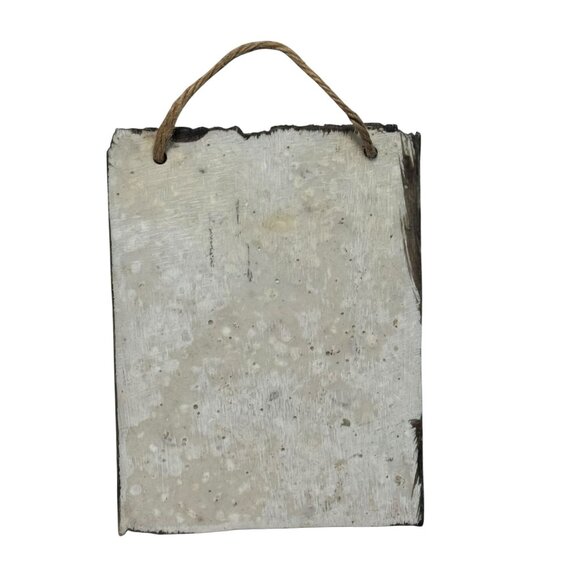 3-D Giraffe Wall Art Plaque With Rustic Wood Finish & Rope Hanger - Picture 3 of 6